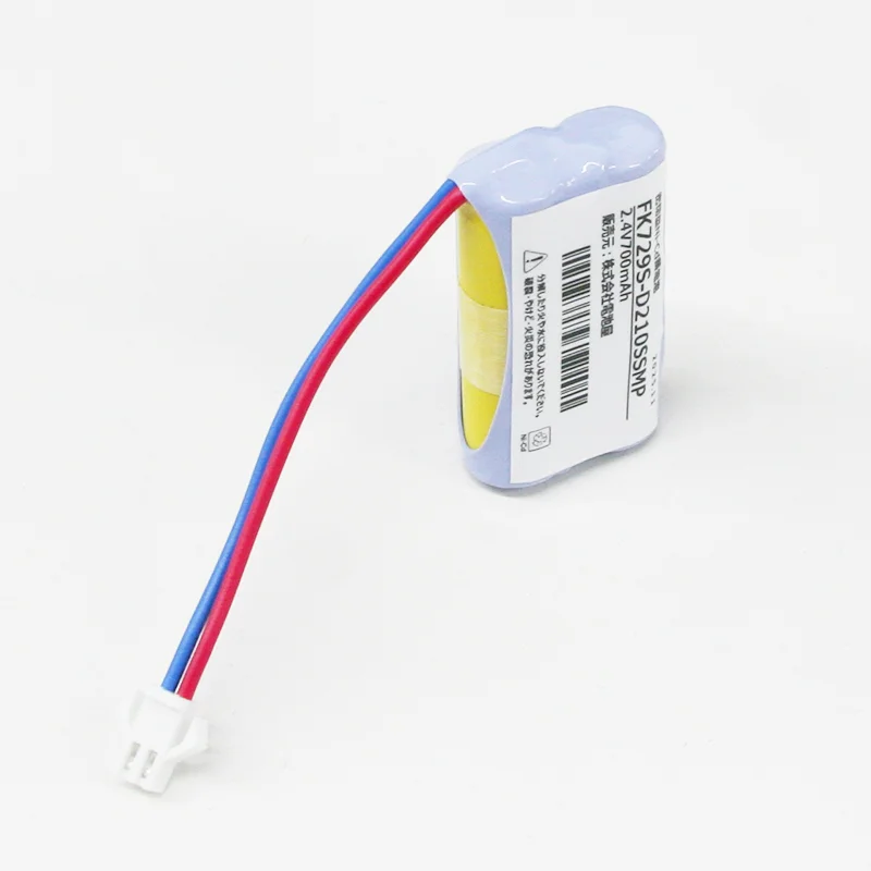 FK729相当品 電池屋製新品 パナソニック製誘導灯器具用交換電池 2.4V700mAh <年度シール付き> コネクター付きそのまま取付できます。 【送料全国一律275円】