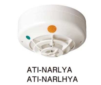 ATI-NARLYA ホーチキ R型・GR型システム/熱アナログ式スポット型感知器 露出型 自動試験機能付き(ヘッド ATI-NALY + ベース YBS-R/1NA のセット型番)