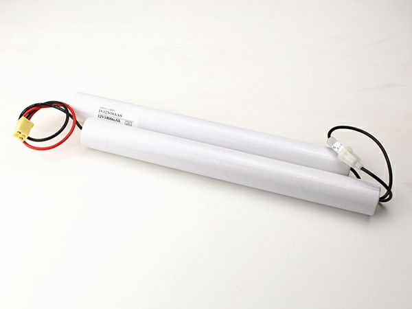 12N18AA相当品 三菱電機製非常灯用交換電池 12.0V1800mAh<年度シール付き> コネクター付きそのまま取付できます。