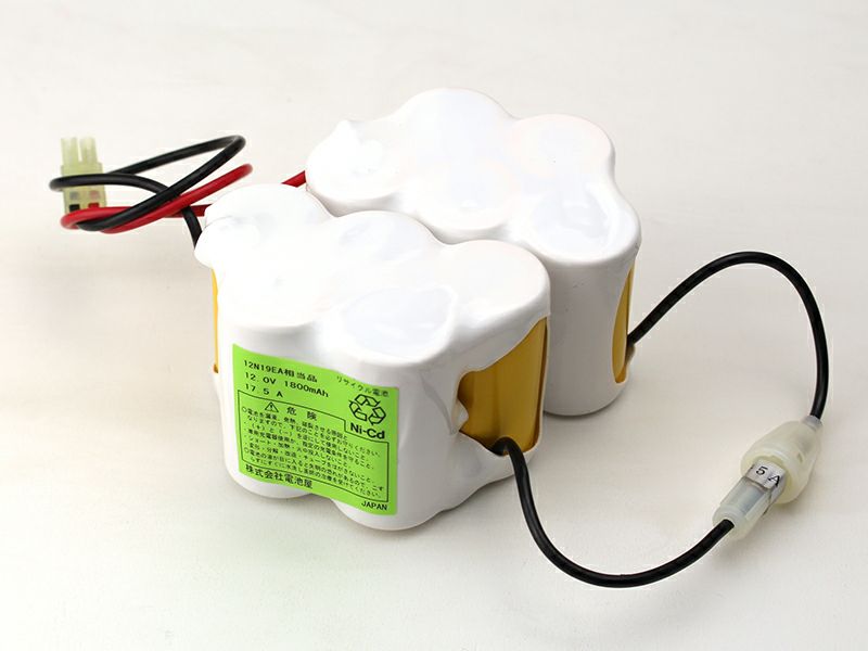 12N19EA相当品(同等品) 12.0V1800mAh<年度シール付き> コネクター付きそのまま取付できます。
