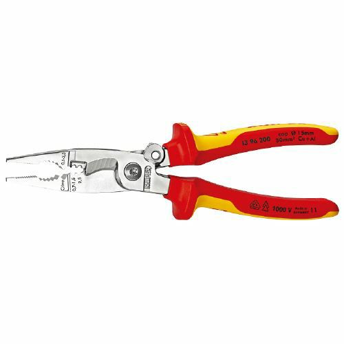 1396-200 絶縁エレクトロプライヤー(スプリング付) (SB) KNIPEX(クニペックス)