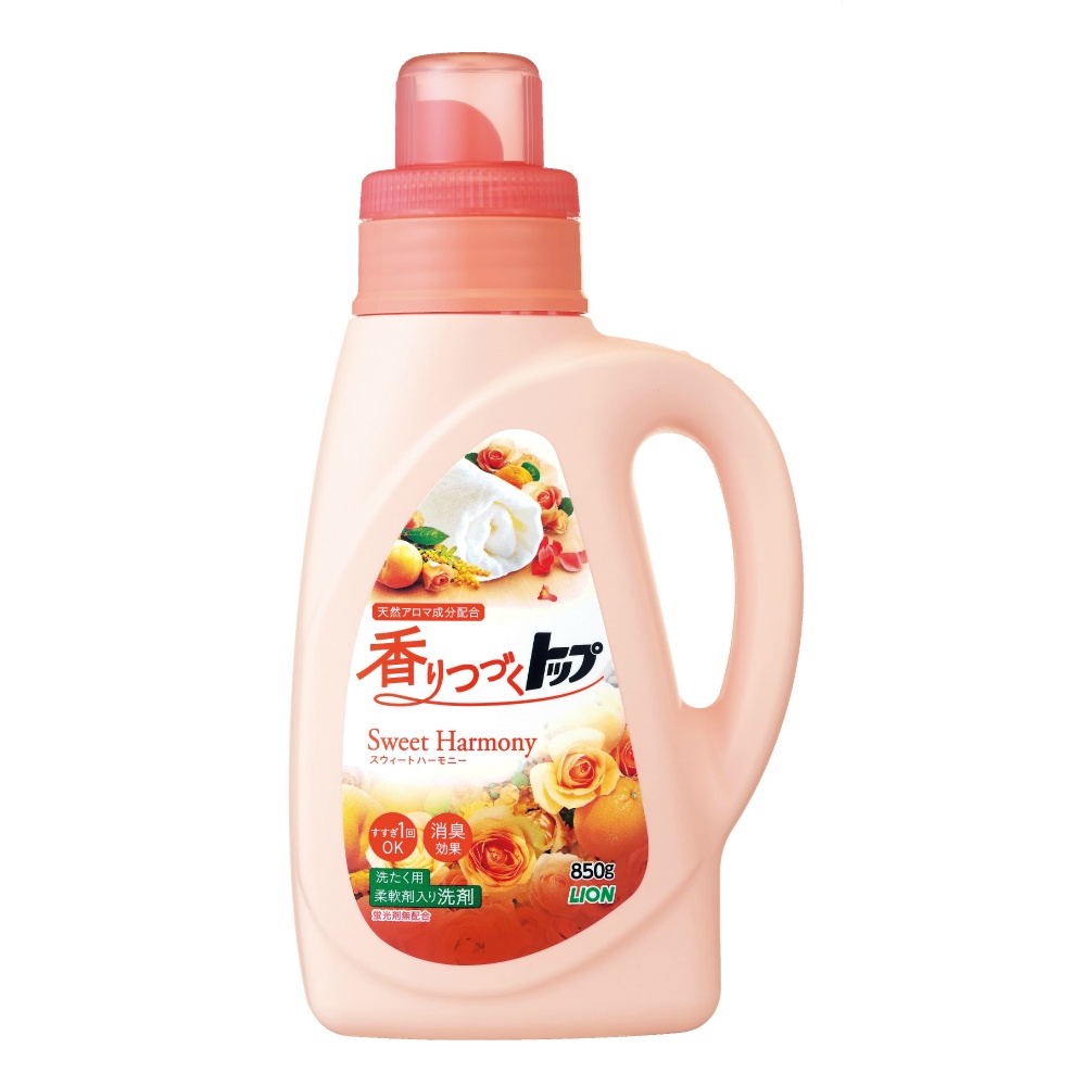 ライオン 純正品 香りつづくトップ SweetHarmony 本体 850g 4903301307877【単品販売。ケース販売ではございません。】