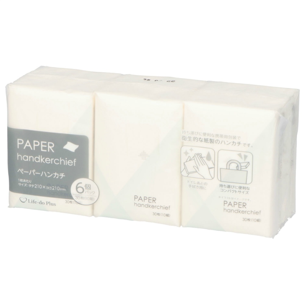 ライフ堂 純正品 ペーパーハンカチ60枚 4589506155019【単品販売。ケース販売ではございません。】