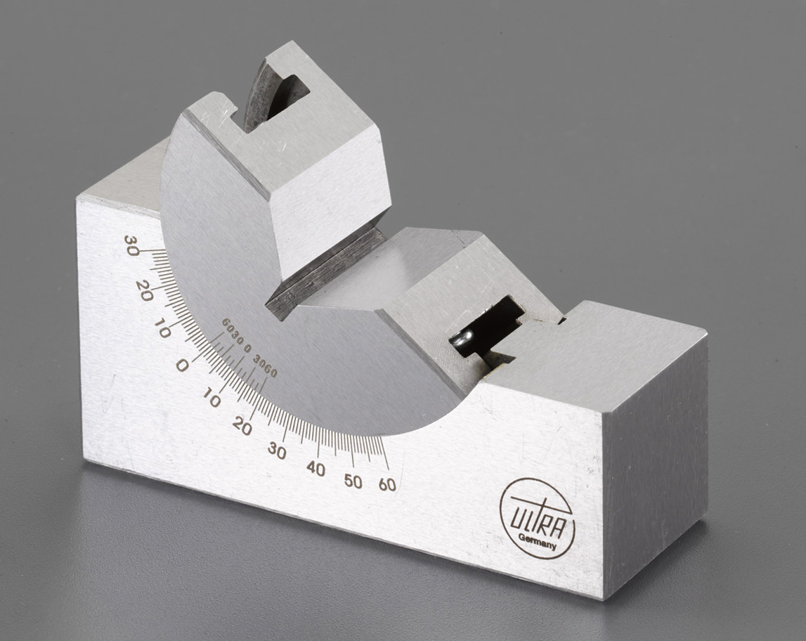 EA719DB-11A エスコ 75x25x36mm Vブロック(角度調整付)