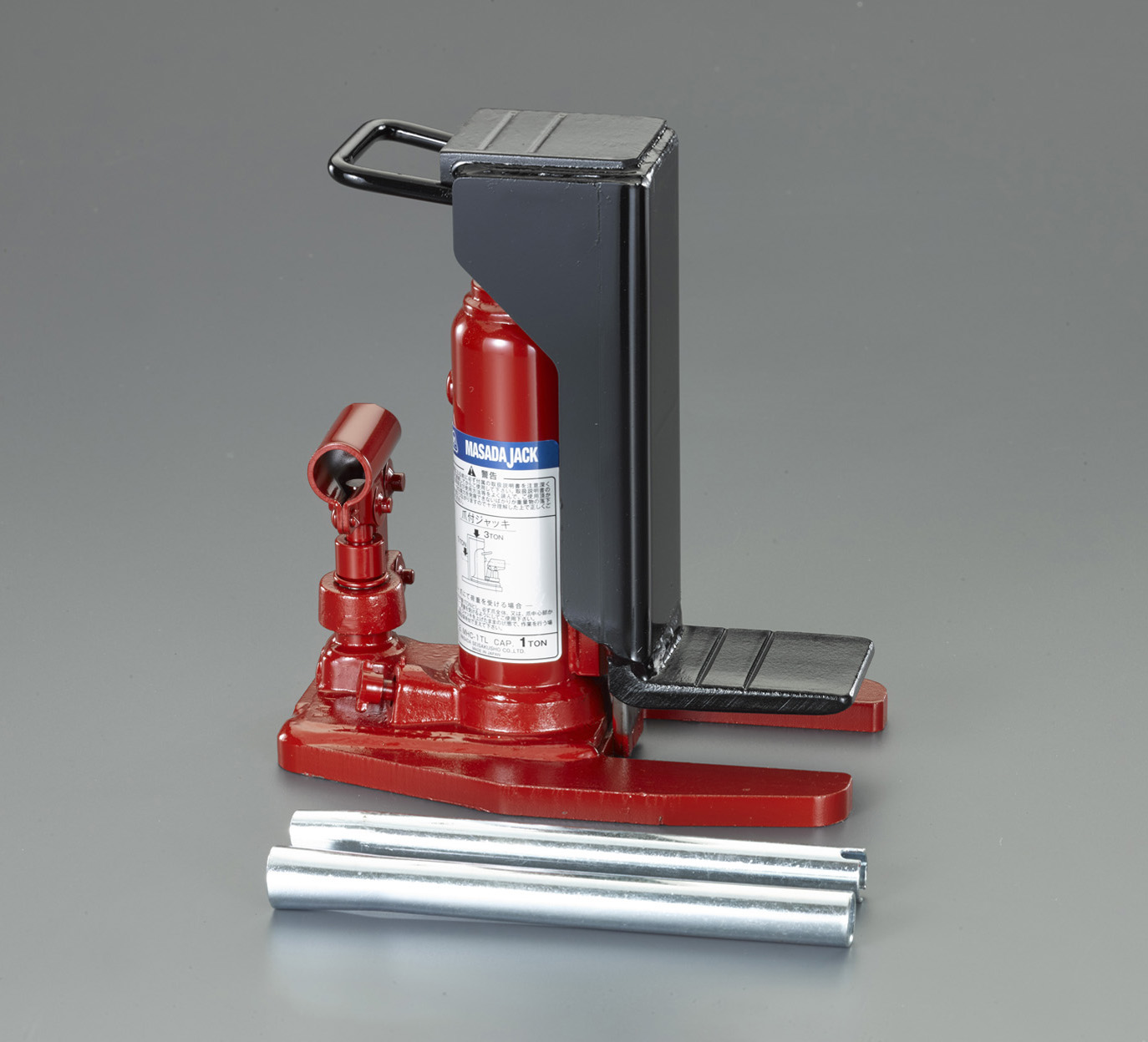 EA993LW-1 エスコ 1.0ton/12-117mm 爪付ジャッキ(長爪) (マサダ製作所 MHC-1TL)