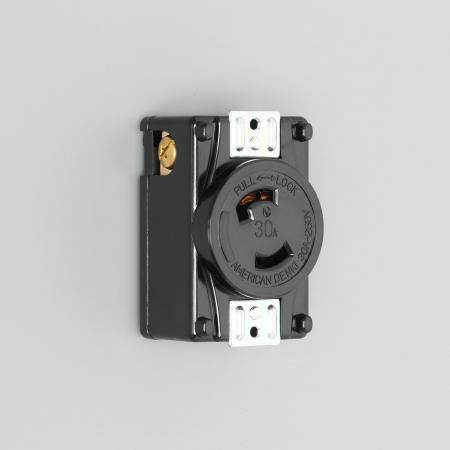 2320-P アメリカン電機 引掛形 パネル用コンセント 2P 30A 250V