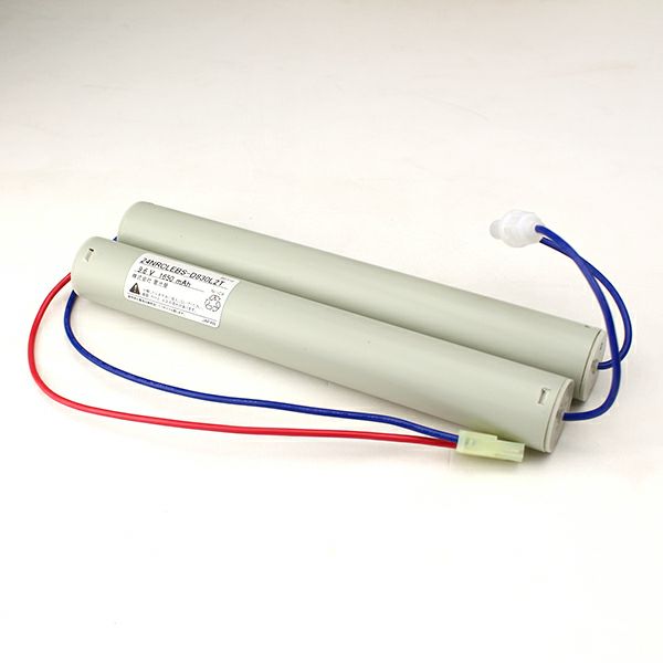 2-4NR-C-LEB相当品 東芝ライテック製非常灯器具用交換電池 9.6V1650mAh <年度シール付き> コネクター付きそのまま取付できます。