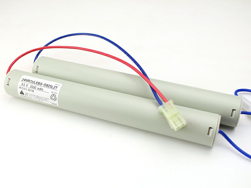 2-4NR-CU-LEB相当品 電池屋製新品 東芝ライテック製非常灯用交換電池 <年度シール付き> コネクター付きそのまま取付できます。