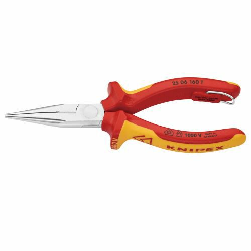 2506-160TBK 絶縁ラジオペンチ 落下防止 (BK) KNIPEX(クニペックス)
