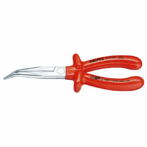 2627-200 絶縁40゚先曲ラジオペンチ 1000V KNIPEX(クニペックス)