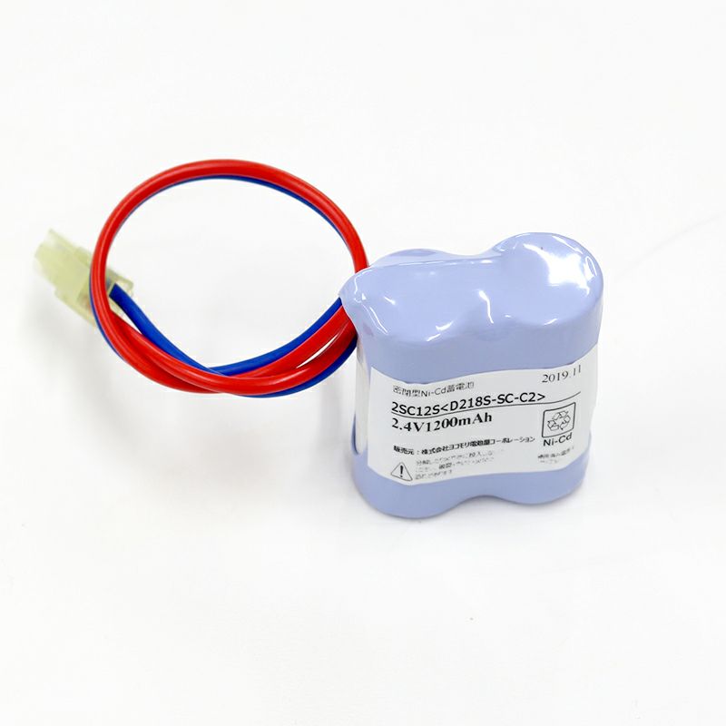 2-SC1.2相当品 2.4V1200mAh(1800mAh) コネクター付 非常警報用など (S型/SC1800/CK) ※認定品ではありません。 【全国一律送料450円】