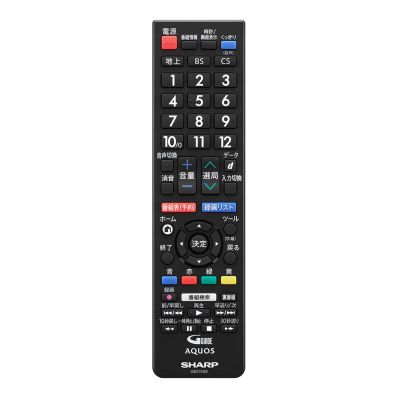 0106380600 シャープ 純正部品 液晶テレビ用 リモコン(010 638 0600)