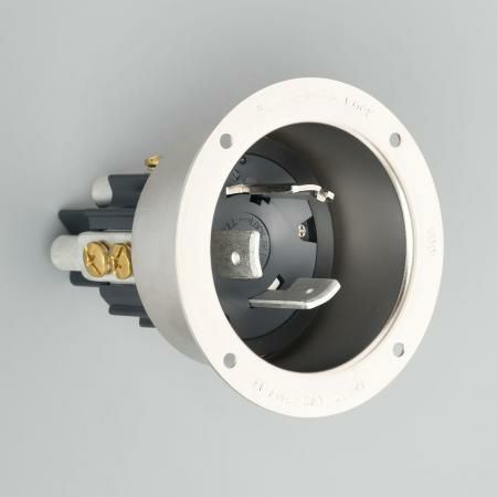 31025 アメリカン電機 引掛形 フランジインレット 3P 100A 250V