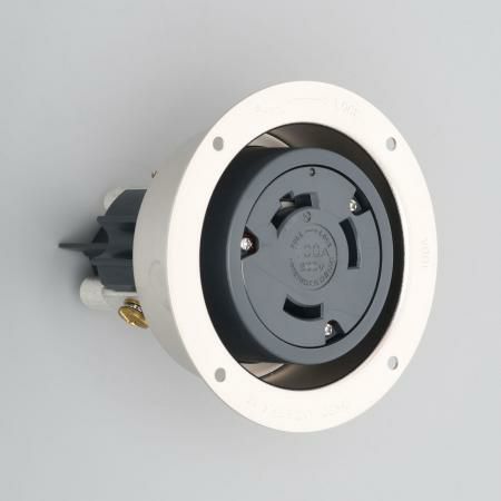 31066 アメリカン電機 引掛形 フランジコンセント 3P 100A 600V