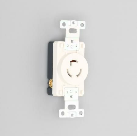 3110-L5-IV アメリカン電機 埋込コンセント 白 接地形2P 15A 125V <引掛形 NEMA規格 L5-15>