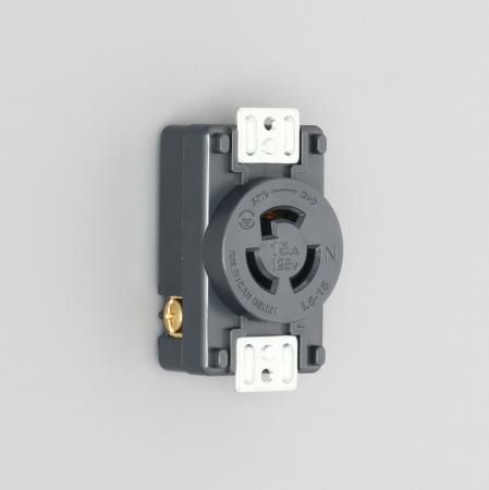 3110-P-L5 アメリカン電機 パネル用コンセント 接地形2P 15A 125V <引掛形 NEMA規格 L5-15>