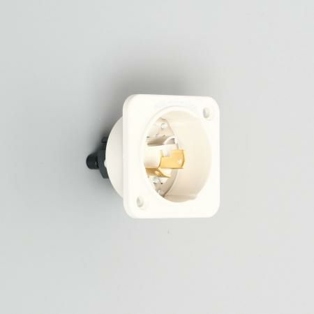 3115N-L5 アメリカン電機 フランジインレット ナイロン製 接地形2P 15A 125V <引掛形 NEMA L5-15>