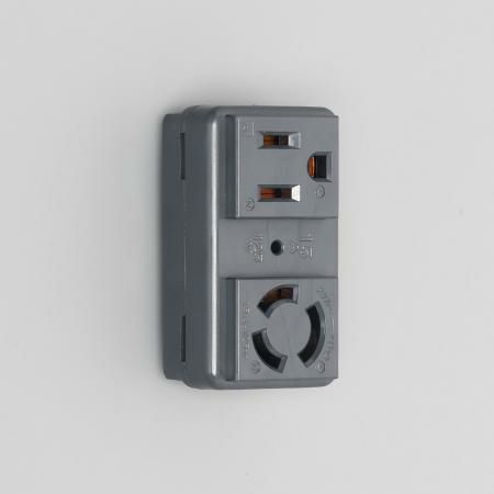 3117HCD-BK アメリカン電機 コンビ 複式機器用アウトレット 黒 接地2P 15A 125V