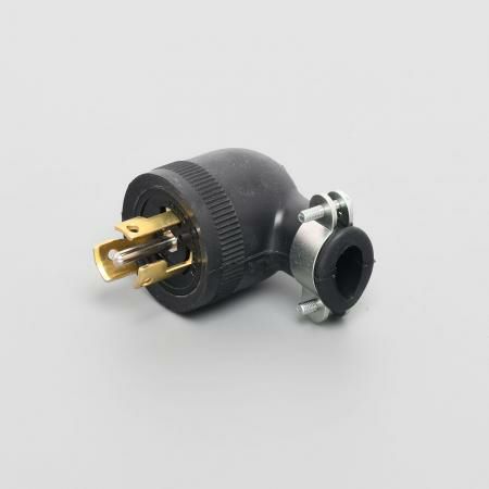 【中止品】3122GRL アメリカン電機 プラグ ゴムカバー L型 接地形3P 15A 250V 引掛形