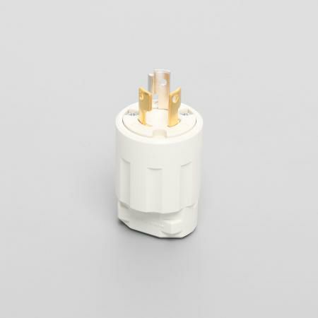 3122N-IV アメリカン電機 プラグ ナイロンカバー 白 接地形2P 15A 250V <引掛形 NEMA規格 L6-15>