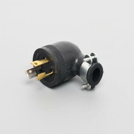 【中止品】3122RL アメリカン電機 プラグ ゴムカバー L型 接地形2P 15A 250V <引掛形 NEMA規格 L6-15>