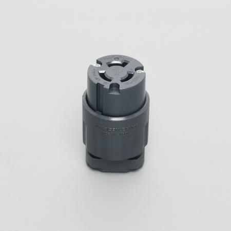 3124N アメリカン電機 コードコネクタボディ ナイロンカバー 接地形2P 15A 250V <引掛形 NEMA規格 L6-15>