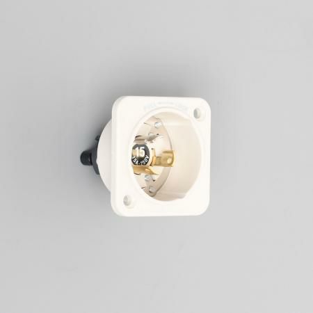 3125N アメリカン電機 フランジインレット ナイロン 接地形2P 15A 250V <引掛形 NEMA規格 L6-15>