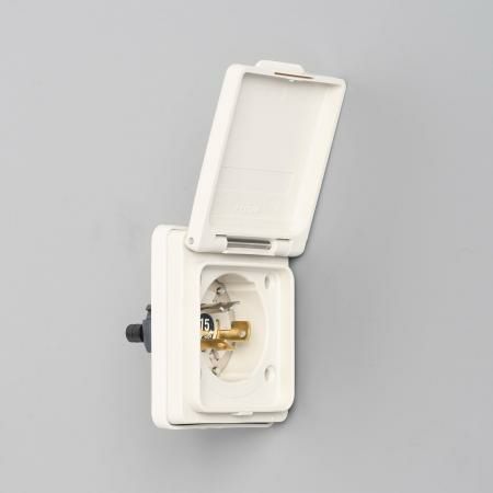 3125NW アメリカン電機 防水形フランジインレット ナイロン 接地形2P 15A 250V <引掛形 NEMA規格 L6-15>