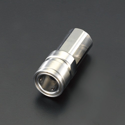 EA425DJ-4 エスコ Rc1/2" カプラーソケット(雌ネジ/ステンレス製) (アオイ CPR-SSV × Rc1/2)
