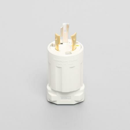 3212N-L5-IV アメリカン電機 プラグ ナイロンカバー 白 接地形2P 20A 125V <引掛形 NEMA規格 L5-20>