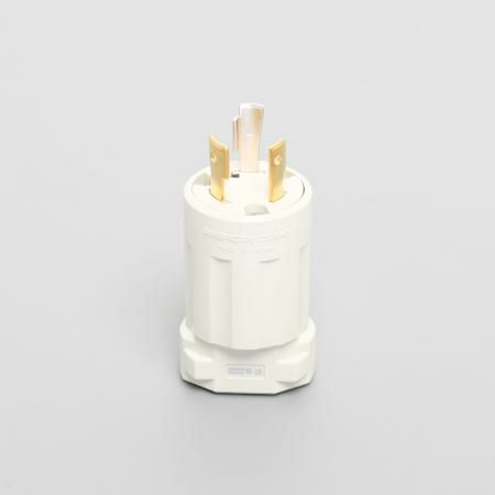 3222N-L6-IV アメリカン電機 プラグ ナイロンカバー 白 接地形2P 20A 250V <引掛形 NEMA規格 L6-20>