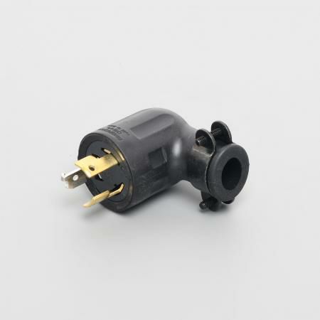 3222RL アメリカン電機 引掛形 プラグ(ゴムカバー・L型) 3P 20A 250V