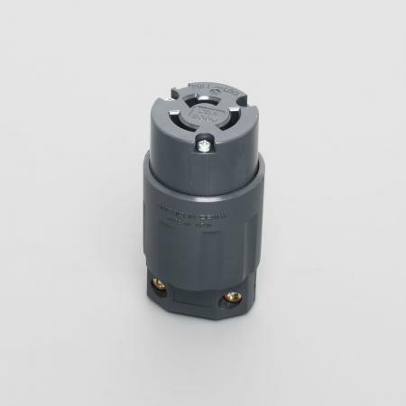 3224N アメリカン電機 引掛形 コ-ドコネクタボディ(ナイロンカバー) 3P 20A 250V