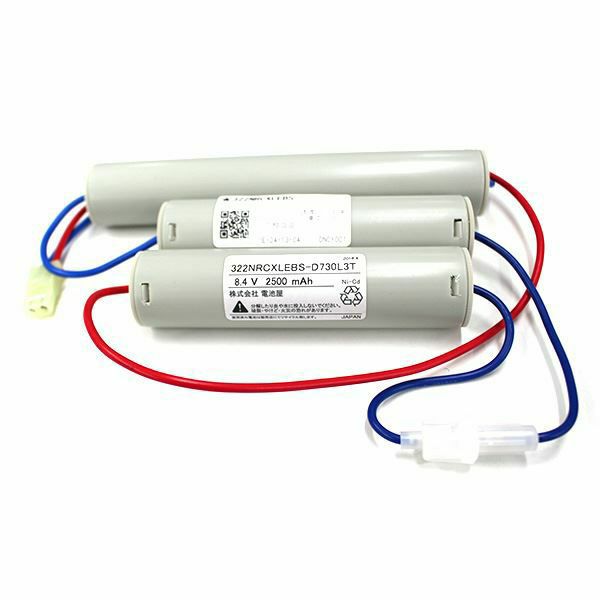 3.2-2HR-CY-LEB 相当品 ( 3.2-2HR-CY-LEB相当品 ) 電池屋製新品  東芝ライテック製非常灯器具用交換電池 ＜年度シール付き＞ ( 3.2-2NR-CX-LE B 相当品) 東芝ライテック 相当品 コネクター付きそのまま取付できます。