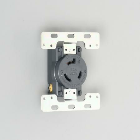 3240-2-L8 アメリカン電機 防水形プレート 専用コンセント 接地形2P 20A 480V <引掛形 NEMA規格 L8-20>