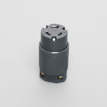 3244N-L8 アメリカン電機 コードコネクタボディ ナイロンカバー 接地形2P 20A 480V <引掛形 NEMA規格 L8-20>