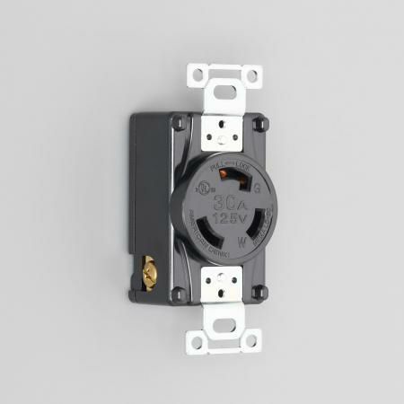 3310-L5UL アメリカン電機 埋込コンセント(UL/CSA規格認定仕様)接地形2P 30A 125V <引掛形 NEMA規格 L5-30>