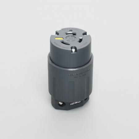 3314N-L5 アメリカン電機 コードコネクタボディ ナイロンカバー 接地形2P 30A 125V <引掛形 NEMA規格 L5-30>