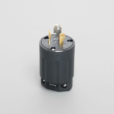 3322N アメリカン電機 引掛形 プラグ(ナイロンカバー) 3P 30A 250V