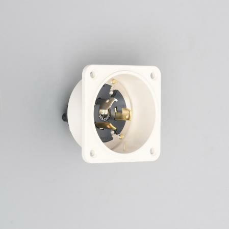 3325N アメリカン電機 引掛形 フランジインレット (ナイロン製) 3P 30A 250V