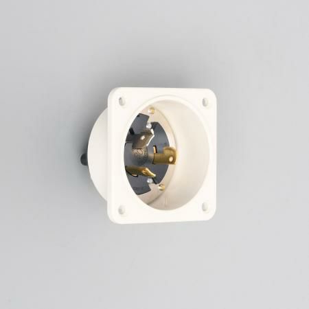 3365N アメリカン電機 引掛形 フランジインレット(ナイロン製) 3P 30A 600V