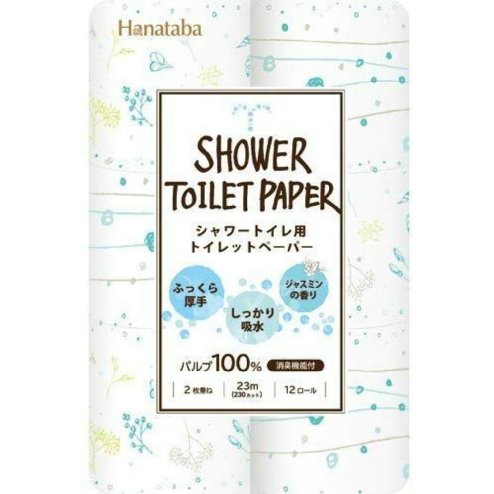 丸富製紙 純正品 HANATABAボタニカルシャワー12R 4902727011443【単品販売。ケース販売ではございません。】