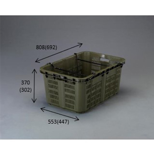 EA506AB-19D エスコ 808x553x370mm/119.6L コンテナ(OD) (ESCOオリジナル ポリプロピレン)