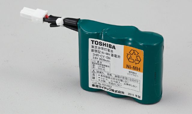 3HR-CY-SNB 東芝ライテック メーカー純正部品 新品 誘導灯器具・非常灯器具用交換電池  3.6V3000mAh [SOU]