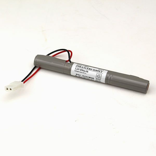 3NR-AA-LEB相当品 電池屋製 新品 誘導灯用・非常灯用交換電池 3.6V450mAh <年度シール付き> コネクター付きそのまま取付できます。 【送料全国一律275円】
