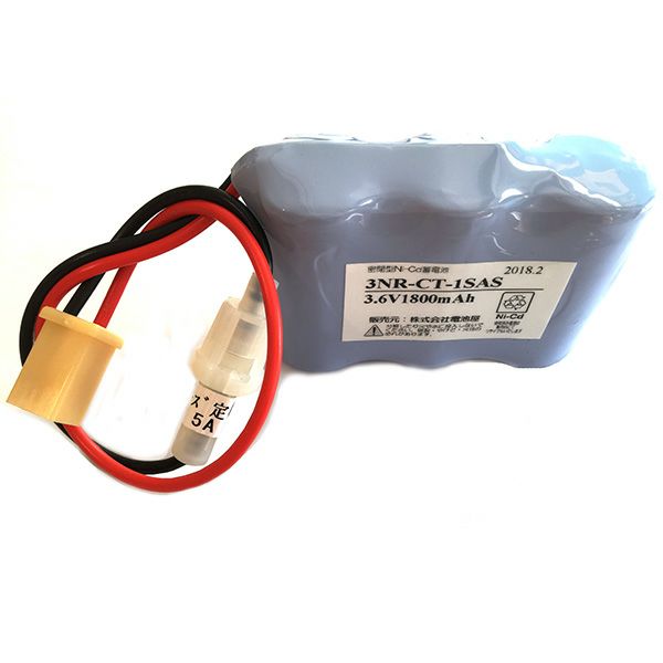 3NR-CT-1SA相当品 (同等品) 日立製作所相当品 3.6V1.8Ah<年度シール付き> コネクター付きそのまま取付できます。