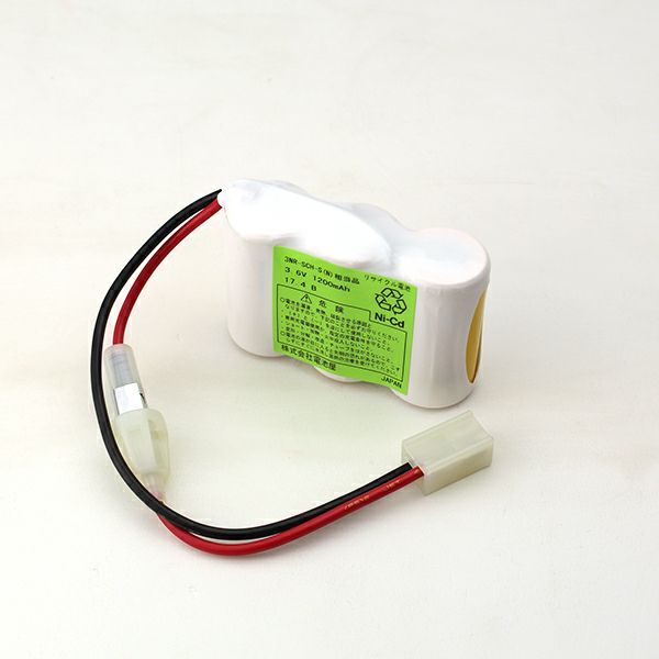 3NR-SCH-S(N)相当品 山下電機相当品 3.6V1200mAh <年度シール付き> コネクター付きそのまま取付できます。 【全国一律送料450円】