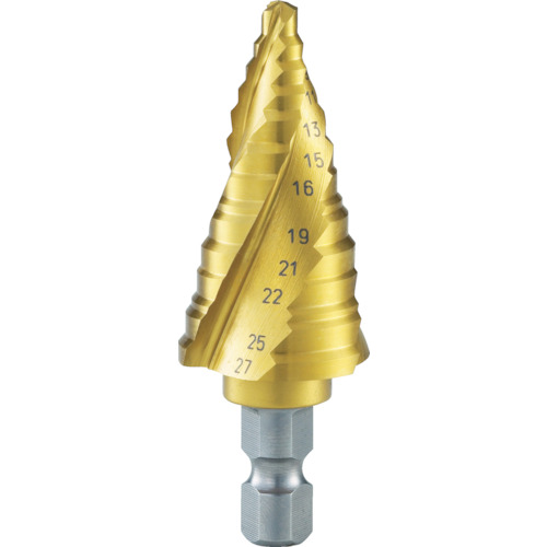 3S-NMS-27G トラスコ中山 TRUSCO ステップドリル 3枚刃チタンコーティング 5~27mm 段数12【発注単位:1】