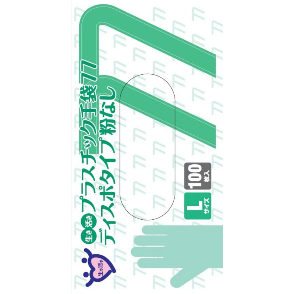宇都宮製作 純正品 生き活きプラスチック手袋＃７７ Ｌ 4976366011706【単品販売。ケース販売ではございません。】