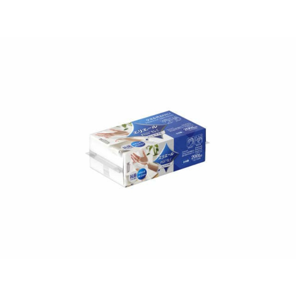 大王製紙 純正品 エリエールPlus+キレイハンドタオル200W1P 4902011824339【単品販売。ケース販売ではございません。】